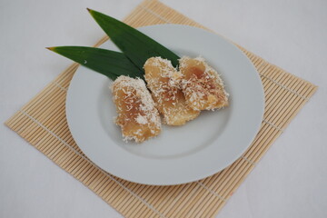 Tiwul is a traditional food from Gunung Kidul which is made from processed cassava