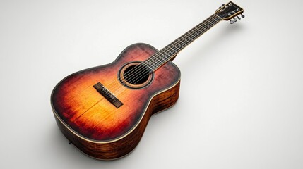 Fototapeta premium Intricate Acoustic Guitar Design with Stunning Color Tones