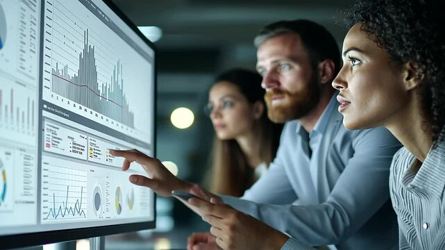2_Team Analyzing Customer Journey Data in Digital Workspace