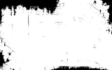 Black grainy texture isolated on white background. Distress overlay textured.