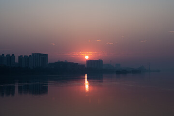 Sunrise by the river