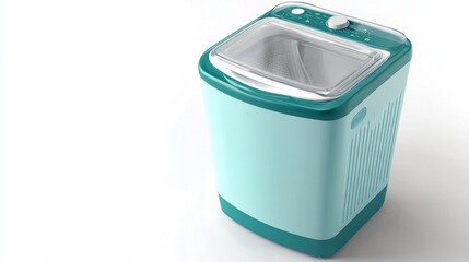 Teal Compact Washing Machine - Modern Home Appliance