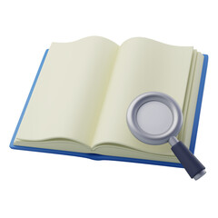 3d Book search magnifier,.