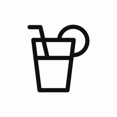 drink lemonade icon sign vector