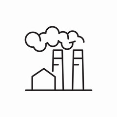 factory industrial icon sign vector