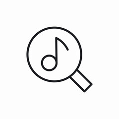 music search icon sign vector