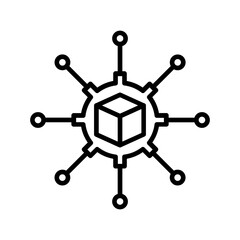 Supply Chain Analytics Vector Icon