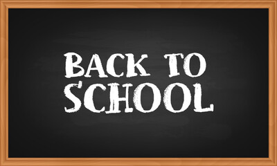 Obraz premium back to school blackboard. school black board background. traces of chalk. texture for your text. vector chalkboard