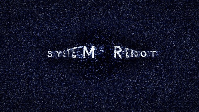 system reboot text background wallpaper