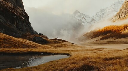 A minimalist website interface featuring seamless travel booking tools surrounded by nature imagery blending technology with wanderlust 