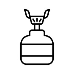 Portable stove Vector Icon