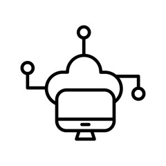 Obraz premium Edge Computing Vector Icon