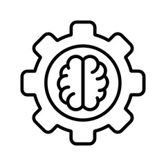 Machine Learning Vector Icon