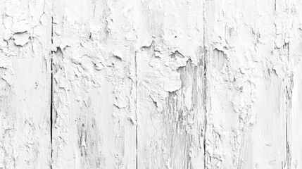 Rustic white wood texture with exfoliated paint, showcasing a weathered appearance under bright light, creating a long panoramic effect.