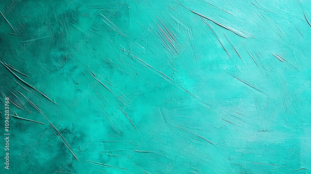 Poster abstract textured background in calming teal tones showcasing unique brush strokes and subtle patter
