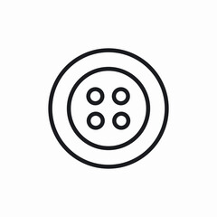 clothing button icon sign vector