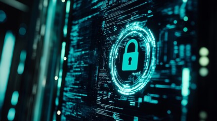 Digital security measures cyber environment technology visualization virtual space high-tech cybersecurity awareness