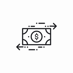 money transfer icon sign vector