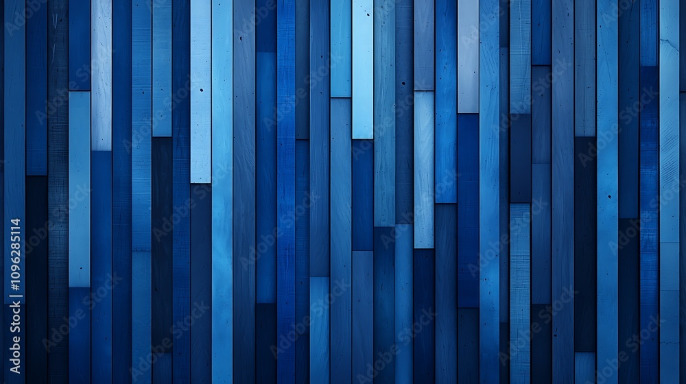 Poster abstract background of vertical stripes in various shades of blue displaying textures and patterns f