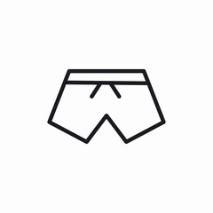 swimming trunks icon sign vector