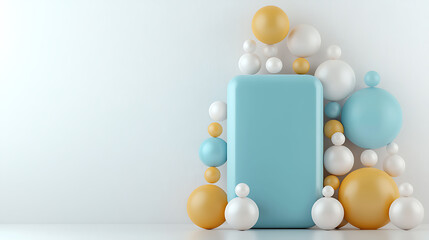 Dynamic application registration creating a profile with colorful elements in a modern space