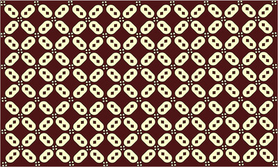 Simple Background Batik Kawung Brown 