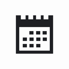 calendar schedule icon sign vector