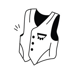 Take a look at this amazing icon of vest in trendy style