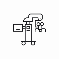 x ray machine icon sign vector