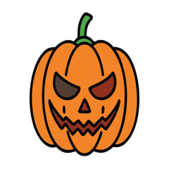 halloween pumpkin head