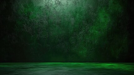 Dark green textured concrete background with elegant winter hues, ideal for showcasing concepts or products in a sophisticated setting.
