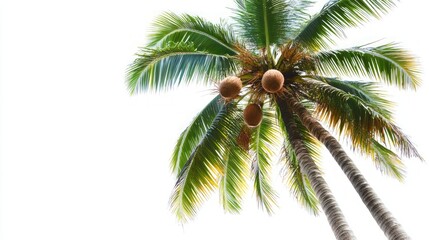 Obraz premium Majestic Palm Tree with Coconuts
