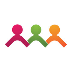 Team group people , Community, network and social icon design template