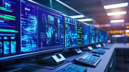 Obraz premium Computer Network Room