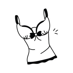 Get this amazing icon of cropped camisole in modern style