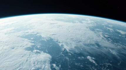 Earth from above a stunning view of our planet outer space digital art cosmic environment planetary perspective environmental awareness