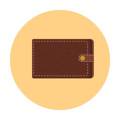 brown leather wallet for storing money