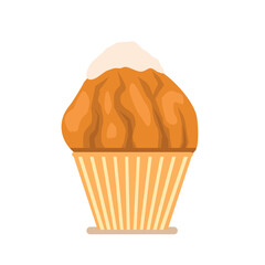  cracked cupcake with buttercream on top