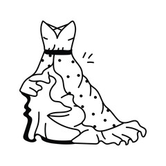 Elegant lavender gown with layered details for formal occasions