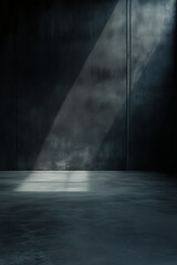 Simple dark gray concrete surface with smooth texture and natural light