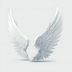 wing on white background