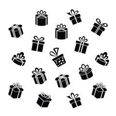 Christmas gift box icon