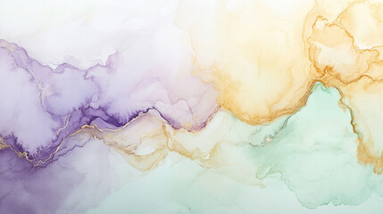 Naklejka premium Plain watercolor background of large washes in neutral colors for graphic design or wallpaper.