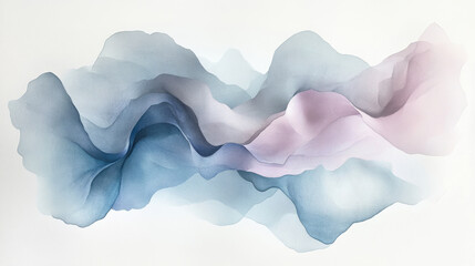 Obraz premium Plain watercolor background of large washes in neutral colors for graphic design or wallpaper.