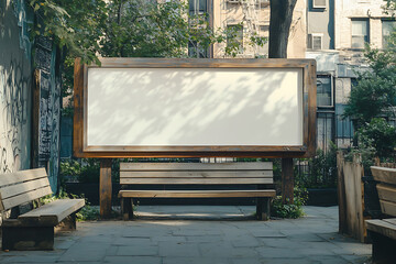 Empty white space for a company logo on a wall.