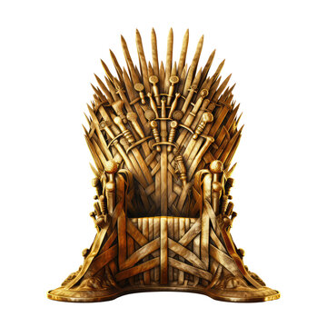 throne design isolated on white