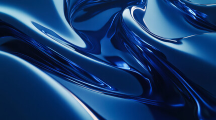 Captivating waves of blue light undulating gracefully in a dark environment, creating a mesmerizing visual effect at twilight