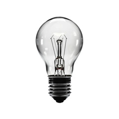 light bulb on white background