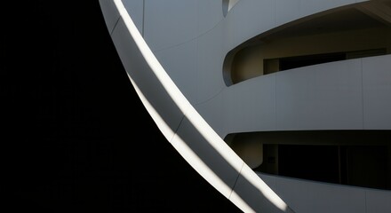 Fototapeta premium Modern architecture abstract with play of light shadow