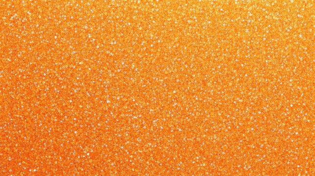 A vibrant, shimmering orange glitter background that adds a touch of sparkle and shine.